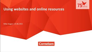 Webinar 0621  EWB  Practical ideas for online teaching Using online websites and resources [upl. by Pepillo463]