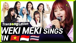 KPOP STARS sing in THREE Languages🎤 VIETINATHAI  WEKI MEKI  TRANSONGLATION [upl. by Neih426]