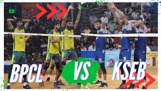 Ajitj lal🫡 Akhinjas Shonty Jerome vinith Bpcl VS KSEB Best Volleyball Tournament in kerala🔝 [upl. by Adlitam]