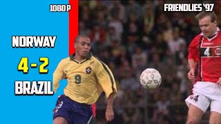 Norway vs Brazil 4  2 Highlight And All Goals Friendly Match 1997 [upl. by Hillinck835]