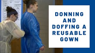 Donning and Doffing a Reusable Gown [upl. by Eppie]