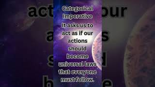 Immanuel Kant’s Categorical Imperative Explained in 60 Seconds 💡 [upl. by Yadroc]