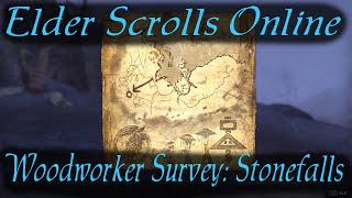 Woodworker Survey Stonefalls Elder Scrolls Online [upl. by Nnalorac]