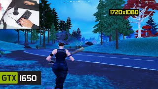 STRETCHED OVERCLOCK GPU GTX1650 AND R7 5800x ON FORTNITE [upl. by Vieva]