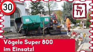 Vögele Super 800 im Einsatz Zugschwert Bau [upl. by Enitsuga]