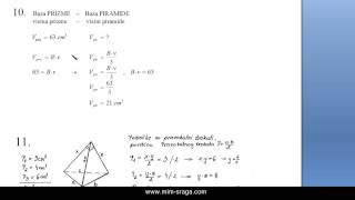 Piramida riješeni zadaci iz školske zbirke  poglavlje 72 zadatak br 10  Matematika 2 [upl. by Nava]