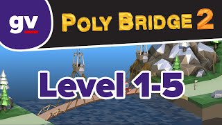 Poly Bridge 2  105 Checkpoints  Walkthrough [upl. by Aihseuqram]