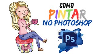 Cómo pintar un dibujo en PHOTOSHOP FÁCIL y RÁPIDO [upl. by Brig875]