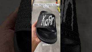 Adidas Originals Adilette Slides x Korn adidas adidaskorn korn adidasslides adilette slides [upl. by Toma327]