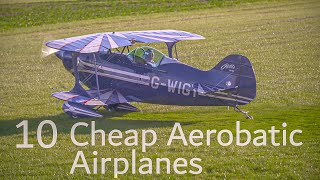 10 Cheapest Aerobatic Airplanes For Sale [upl. by Alahs]