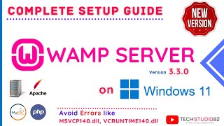 How to Install WAMP Server on Windows 10  11  Clean Installation  Avoid dll amp VCRUNTIME Errors [upl. by Neeneg]