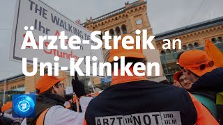 Tausende Ärzte bei UniklinikWarnstreiks [upl. by Tnayrb]