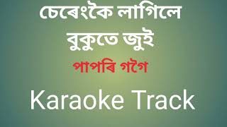 SERENG KOI LAGILE BUKUTE JUI  PAPORI GOGOI  KARAOKE TRACK [upl. by Simsar]