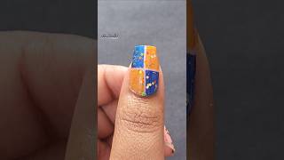 Easy party wear glitter nails art trendingshorts like subscribe [upl. by Lanette496]