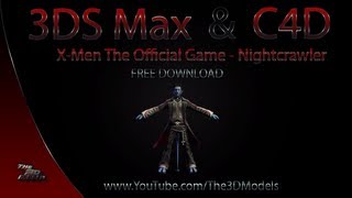 Cinema 4D 3DS Max  XMen Official Game Nightcrawler Model Download [upl. by Francisco]