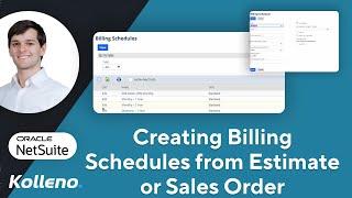 NetSuite Tutorial  Creating Billing Schedules from an Estimate or Sales Order in NetSuite [upl. by Trimble]