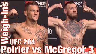 UFC 264 Official WeighIns Poirier vs McGregor 3 [upl. by Acissehc740]