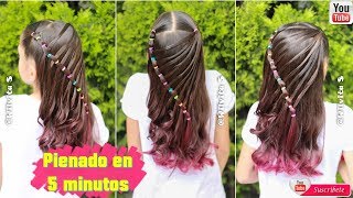 💕 PEINADO FÁCIL EN 5 MINUTOS • Easy 5 MINUTE Hairstyle  Wilvita 💕 [upl. by Notneiuq]