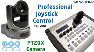 PTZOptics PT20X full VISCA control by SKAARHOJ PTZ Pro [upl. by Namhar]