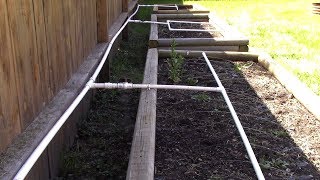 PVC Drip Irrigation System for Raised Garden Beds [upl. by Eillam480]