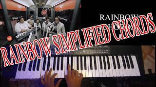 RAINBOW  Michael Pangilinan SIMPLIFIED PIANO CHORDS [upl. by Hasila306]