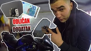 KORISTAN DODATAK ZA MOTOR ZA 20 EVRA   DEFLEKTOR ZA VIZIR [upl. by Rehpretsirhc200]