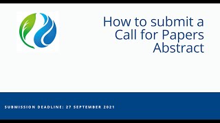 How to Submit a Call for Papers Abstract [upl. by Ylsel]