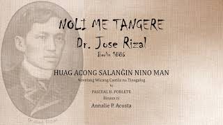 Noli Me Tangere Tagalog Audiobook C28  IkaDalawamput Walong Kabanata [upl. by Bengt976]