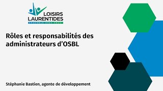 Rôle et responsabilités des administrateurs dun OSBL [upl. by Arlene64]