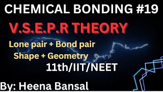 VSPER THEORY CLASS 11th Chemical bonding [upl. by Warren]