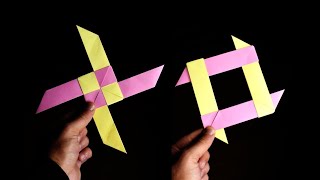 HOW TO MAKE A POWERFUL PAPER NINJA STAR ⭐ [upl. by Eulalie982]