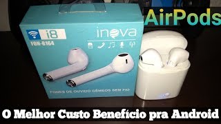 AirPods para Android e IOS Por menos de 70 Reais Inova i8 Fon8164 [upl. by Early]