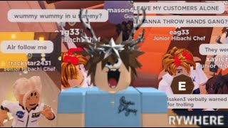 Trolling in Kohau Restaurant and getting everyone fired  ROBLOX [upl. by Valentijn]