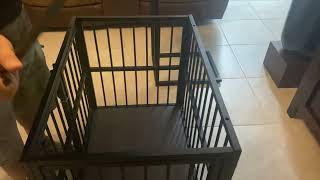 Heavy Duty Dog Crate Furniture for Small and Medium Dogs Wooden End Table [upl. by Sophie]