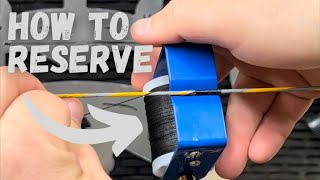 How to Reserve a Bow String Replace a Center Serving [upl. by Shaikh]