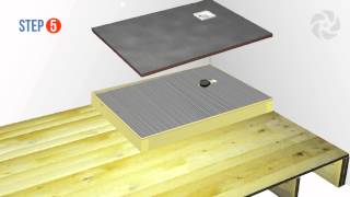 Installing a Raised Wetroom Base on a Wooden Floor  Wetrooms Online [upl. by Nosae540]