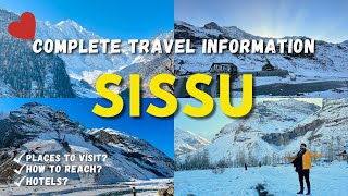 Sissu Manali  Sissu Himachal Pradesh  Manali To Sissu  Sissu Hotels  Sissu Snowfall sissu [upl. by Xel]