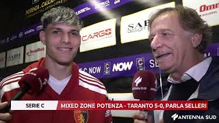 31 OTTOBRE 2024  SERIE C MIXED ZONE POTENZA  TARANTO 50 PARLA SELLERI [upl. by Ati]