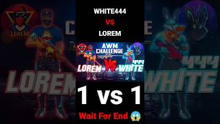 WHITE444 VS LOREM  1vs1  white444 vs lorem  WHITE444YT vs Lorem  shorts [upl. by Illoh122]