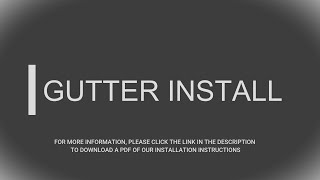 Gutter Install [upl. by Yhcir]