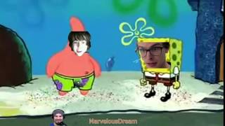 Why is leafy mad spongebob edit noChin leafyishere idubbbz [upl. by Shetrit]