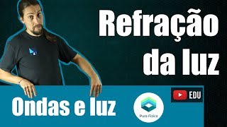 Física  Ondas e luz Refração da luz [upl. by Moazami967]