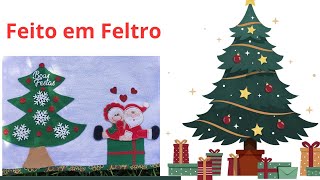 Guardanapo de Natal feito em Feltroidéia fácil de Fazer [upl. by Algie622]