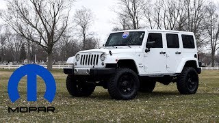 Mopar Jeep Performance Parts 4quot Lift Kit for Jeep Wrangler JK  Unboxing amp Installation [upl. by Cran]