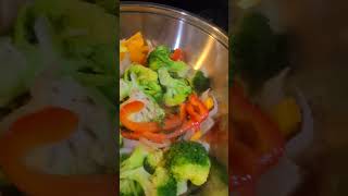 Stirfry veggies for dinner veggies stirfry plantbased veggies [upl. by Cherie]