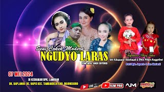 🔴LIVE SENI KARAWITAN COKEK MODERN II NGUDYO LARAS II MANTO AUDIO Daplangu 07 mei 2024 [upl. by Ahsaeyt]