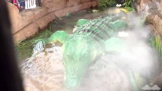 Rainforest Cafe  Crocodile  Disneyland Paris 60FPS [upl. by Aniara759]