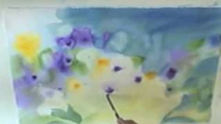 Floral Watercolor Time Lapse Demonstration by Amy Hautman [upl. by Chong]