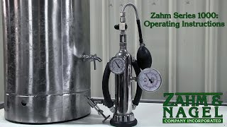 Zahm Series 1000 SS60 CO² Volume Meter Operating Instructions [upl. by Ecnarf]