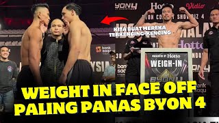 PECAH🔥Weight in amp Face Off Byon Combat Showbiz 4  Indonesia vs Malaysia Kkungke vs Putra Rusuh [upl. by Panaggio]